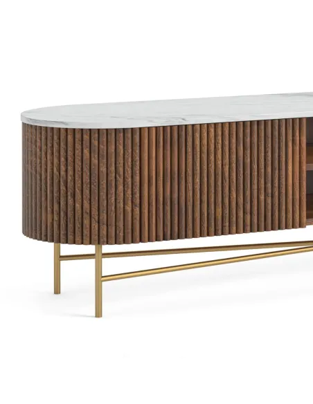 Milo Large Media Stand - Mango Wood | Murphy Furniture