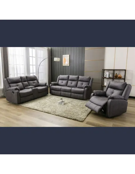 Schull 3 Seater Recliner Sofa - Anchor | Murphy Furniture