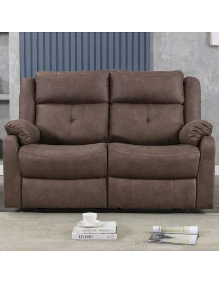 Schull 2 Seater Recliner Sofa - Chestnut | Murphy Furniture