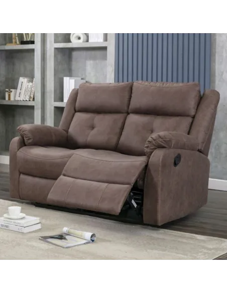 Schull 2 Seater Recliner Sofa - Chestnut | Murphy Furniture