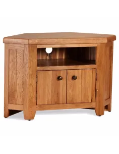 Lancaster Corner TV Unit - Solid Oak | Murphy Furniture 2