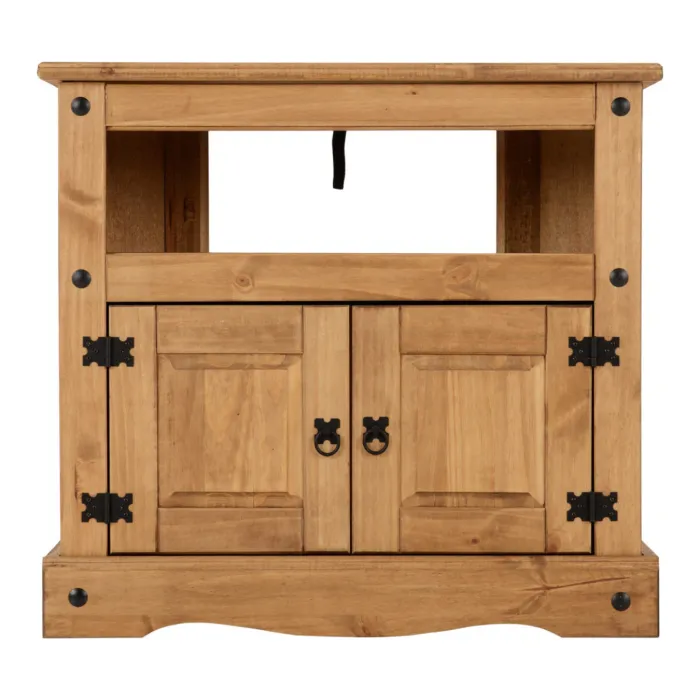 Corona Corner TV Cabinet - Distressed Wa | Murphy Furniture