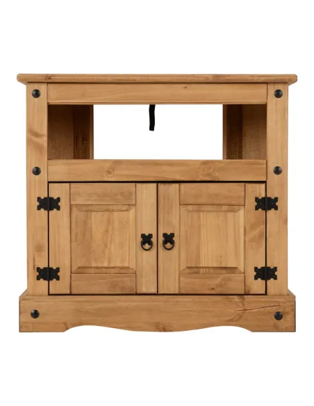 Corona Corner TV Cabinet - Distressed Wa | Murphy Furniture
