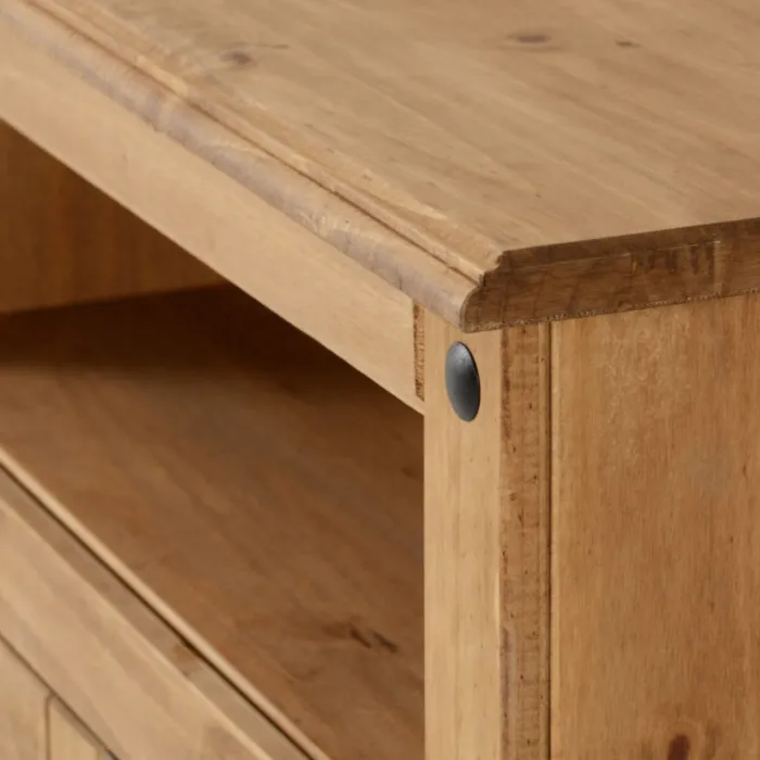 Corona Corner TV Cabinet - Distressed Wa | Murphy Furniture