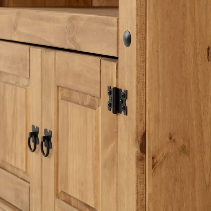 Corona Corner TV Cabinet - Distressed Wa | Murphy Furniture