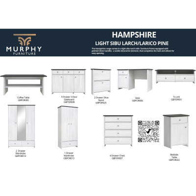 Hampshire 2 Drawer TV Stand - Larico Pine | Murphy Furniture