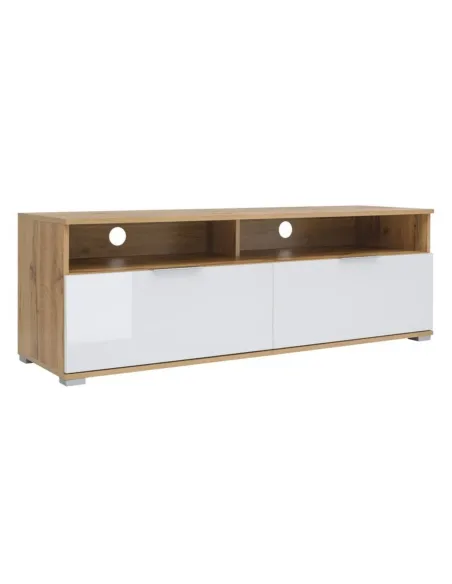 Cheshire 2 Drawer TV Stand - Tacho Oak/W | Murphy Furniture