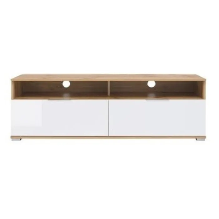 Cheshire 2 Drawer TV Stand - Tacho Oak/W | Murphy Furniture