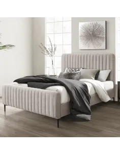 Artiss 4FT6 Bedframe - Beige | Murphy Furniture