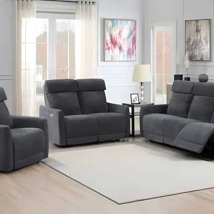 Zubaida Electric 2 Seater Sofa - Dark Gr | Murphy Furniture