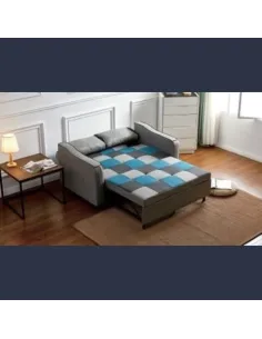 Celeste Sofa Bed - Teal/Grey Patchwork | Murphy Furniture 2
