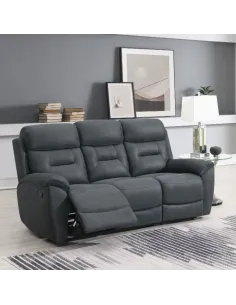 Claremont 3 Seater Recliner Sofa - Slate | Murphy Furniture