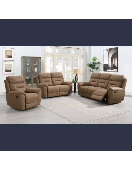 Claremont 2 Seater Recliner Sofa - Sand | Murphy Furniture