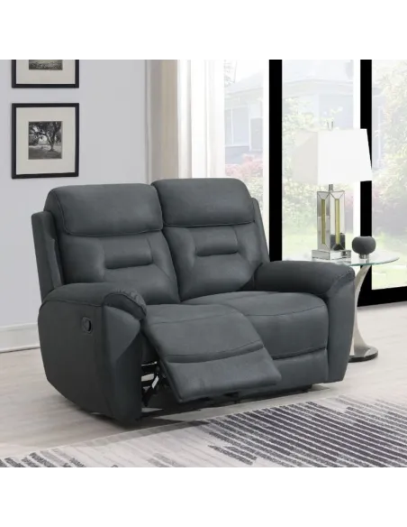 Claremont 2 Seater Recliner Sofa - Slate | Murphy Furniture