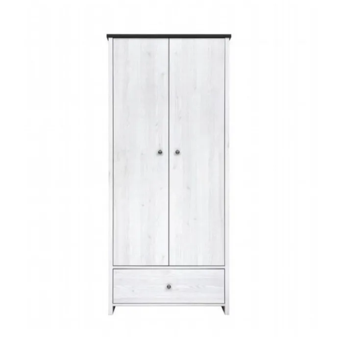 Hampshire 2 Door 1 Drawer Wardrobe - Lar | Murphy Furniture