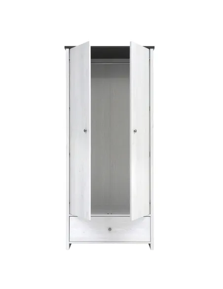 Hampshire 2 Door 1 Drawer Wardrobe - Lar | Murphy Furniture