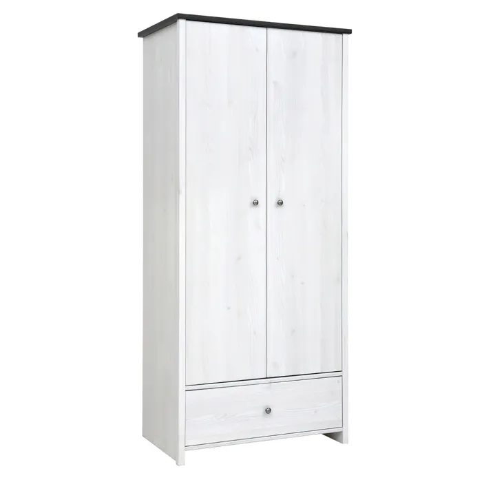 Hampshire 2 Door 1 Drawer Wardrobe - Lar | Murphy Furniture