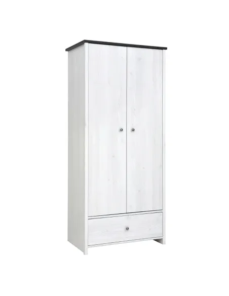Hampshire 2 Door 1 Drawer Wardrobe - Lar | Murphy Furniture