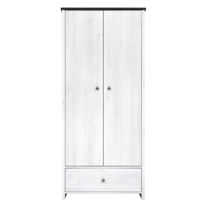 Hampshire 2 Door 1 Drawer Wardrobe - Lar | Murphy Furniture