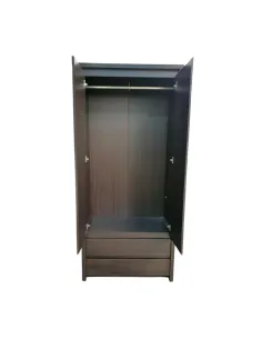 Lincoln 2 Door 2 Drawer Wardrobe - Dark | Murphy Furniture 2