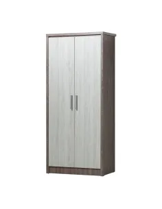 Lucy Double Wardrobe - Sonoma/Grey Oak | Murphy Furniture
