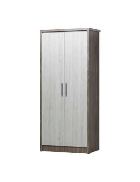 Lucy Double Wardrobe - Sonoma/Grey Oak | Murphy Furniture