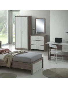Lucy Double Wardrobe - Sonoma/Grey Oak | Murphy Furniture 2