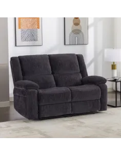 Ellington 2 Seater Recliner Sofa - Charc | Murphy Furniture