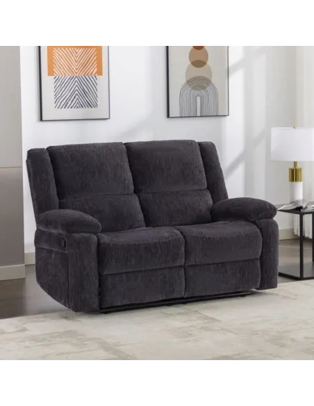 Ellington 2 Seater Recliner Sofa - Charc | Murphy Furniture