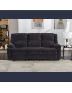 Ellington 3 Seater Recliner Sofa - Charc | Murphy Furniture 2