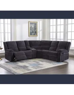 Ellington Corner Sofa with Console - Cha | Murphy Furniture