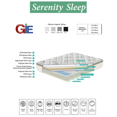 Serenity 5FT Paradise Mattress | Murphy Furniture