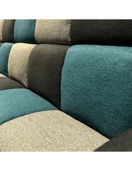 Milburn Sofa Bed - Teal/Grey Patchwork | Murphy Furniture