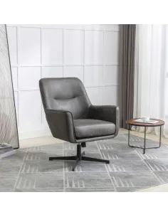 Modella Swivel Chair - Charcoal | Murphy Furniture