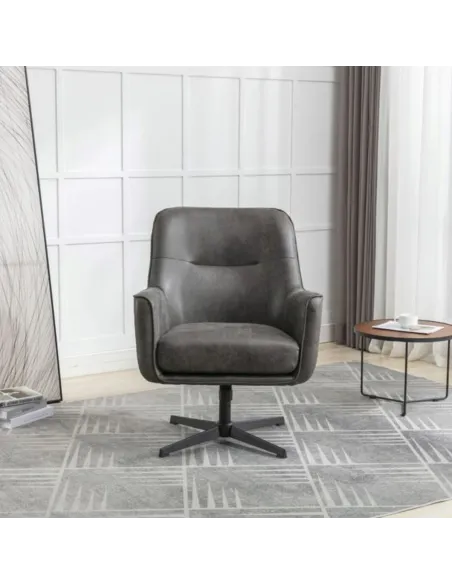Modella Swivel Chair - Charcoal | Murphy Furniture
