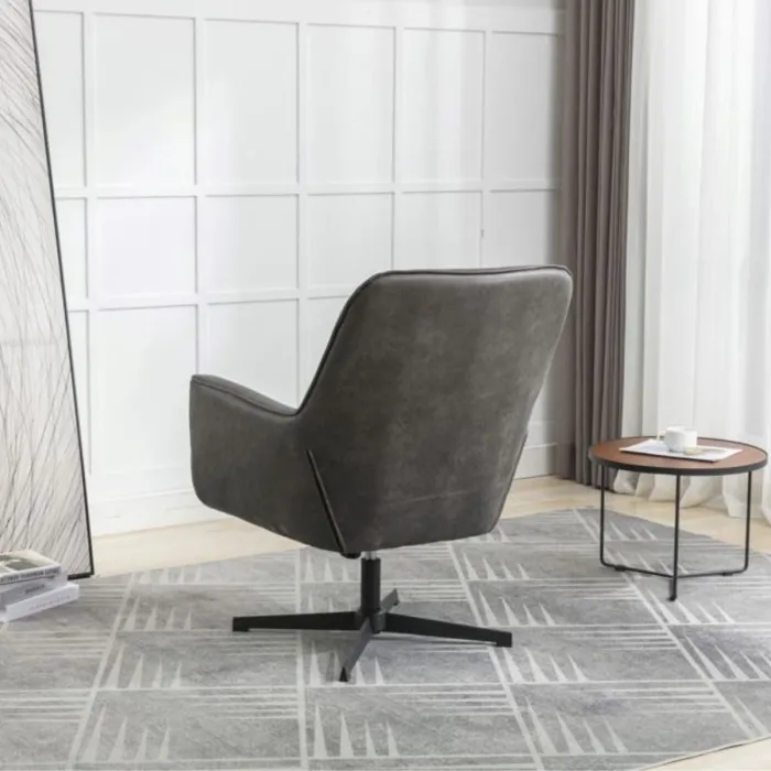 Modella Swivel Chair - Charcoal | Murphy Furniture