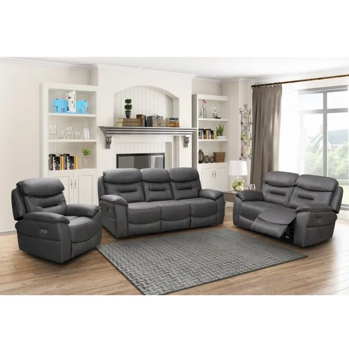 Frankie Power Recliner Armchair - Grey | Murphy Furniture