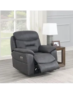 Frankie Power Recliner Armchair - Grey | Murphy Furniture