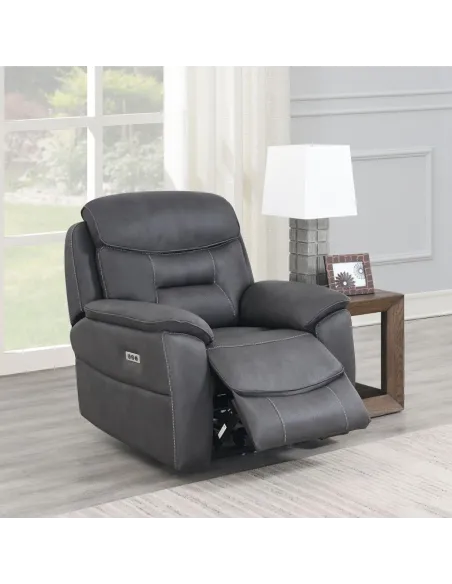 Frankie Power Recliner Armchair - Grey | Murphy Furniture