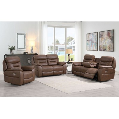 Frankie Power Recliner Armchair - Chestn | Murphy Furniture