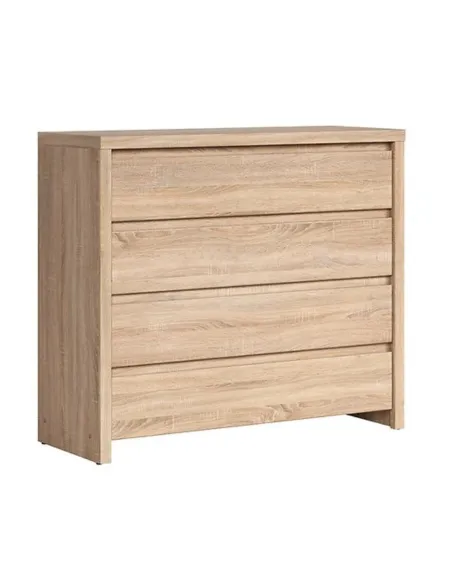 Lincoln 4 Drawer Chest - Sonoma Oak | Murphy Furniture