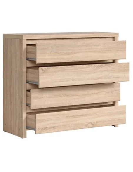 Lincoln 4 Drawer Chest - Sonoma Oak | Murphy Furniture