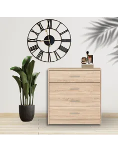 Devon 4 Drawer Chest - Sonoma Oak | Murphy Furniture