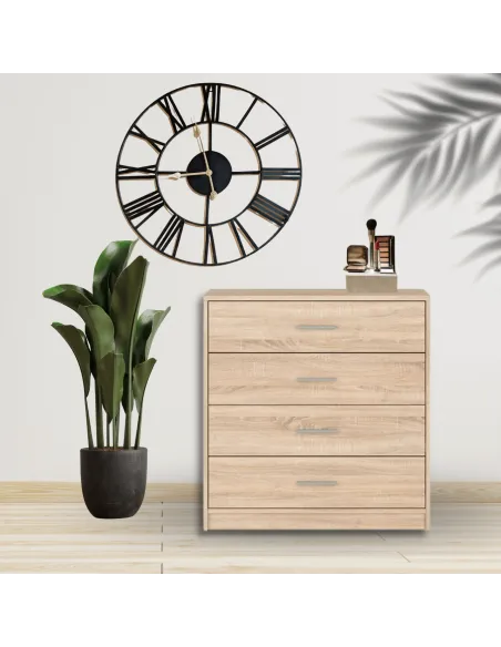 Devon 4 Drawer Chest - Sonoma Oak | Murphy Furniture