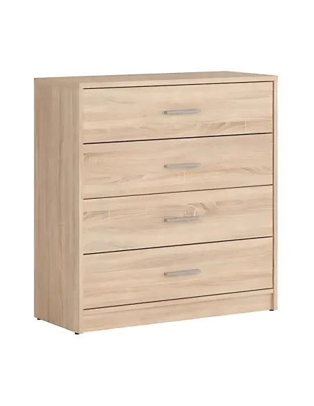Devon 4 Drawer Chest - Sonoma Oak | Murphy Furniture