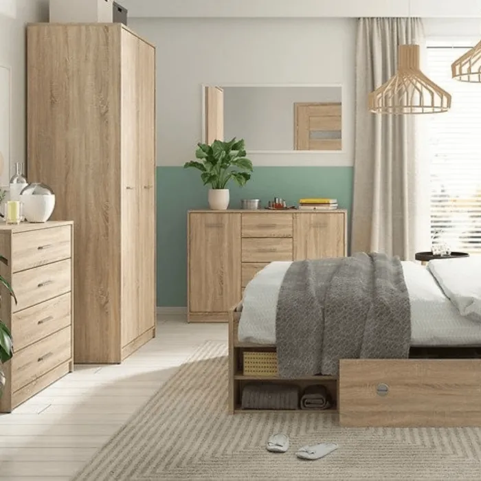 Devon 4 Drawer Chest - Sonoma Oak | Murphy Furniture