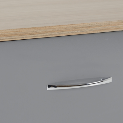 Nevada 6 Drawer Chest - Grey Gloss/Light | Murphy Furniture