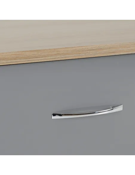 Nevada 6 Drawer Chest - Grey Gloss/Light | Murphy Furniture
