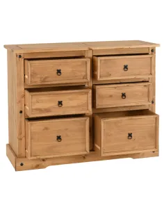 Corona 6 Drawer Chest - Distressed Waxed | Murphy Furniture 2