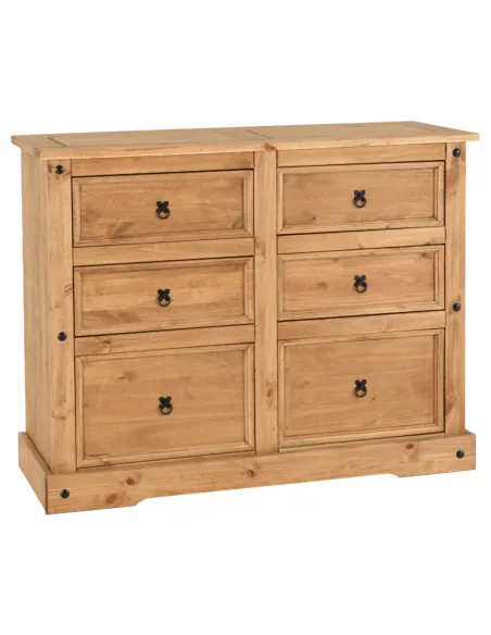 Corona 6 Drawer Chest - Distressed Waxed | Murphy Furniture